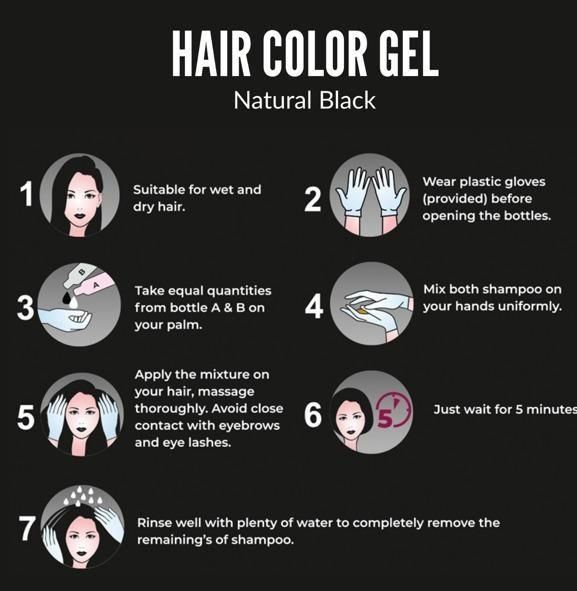 Hair Color Gel - 100% Gray Hair Coverage 125ML (BUY 1 GET 1 FREE)