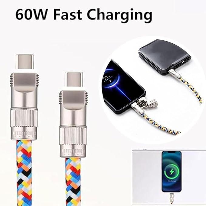 2-in-1 USB Charging Cable Lanyard