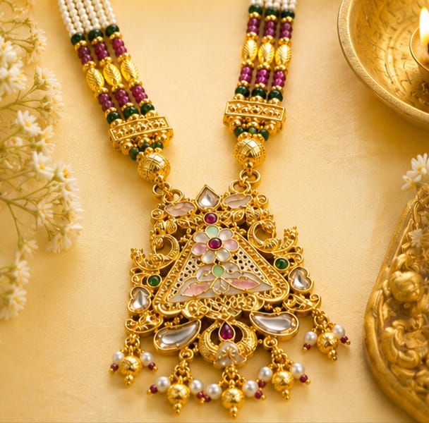 RIVORAH Emerald Pearl Royal Haram Set