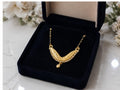 RIVORAH Golden Leaf Mangalsutra