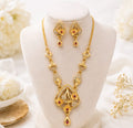 RIVORAH Floral Drop Pendant Necklace Set