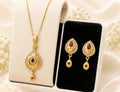 RIVORAH Teardrop AD Pendant Necklace Set