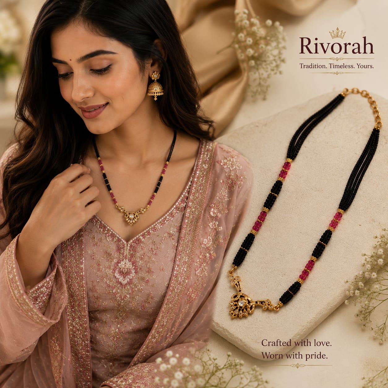 RIVORAH Royal Meera Mangalsutra