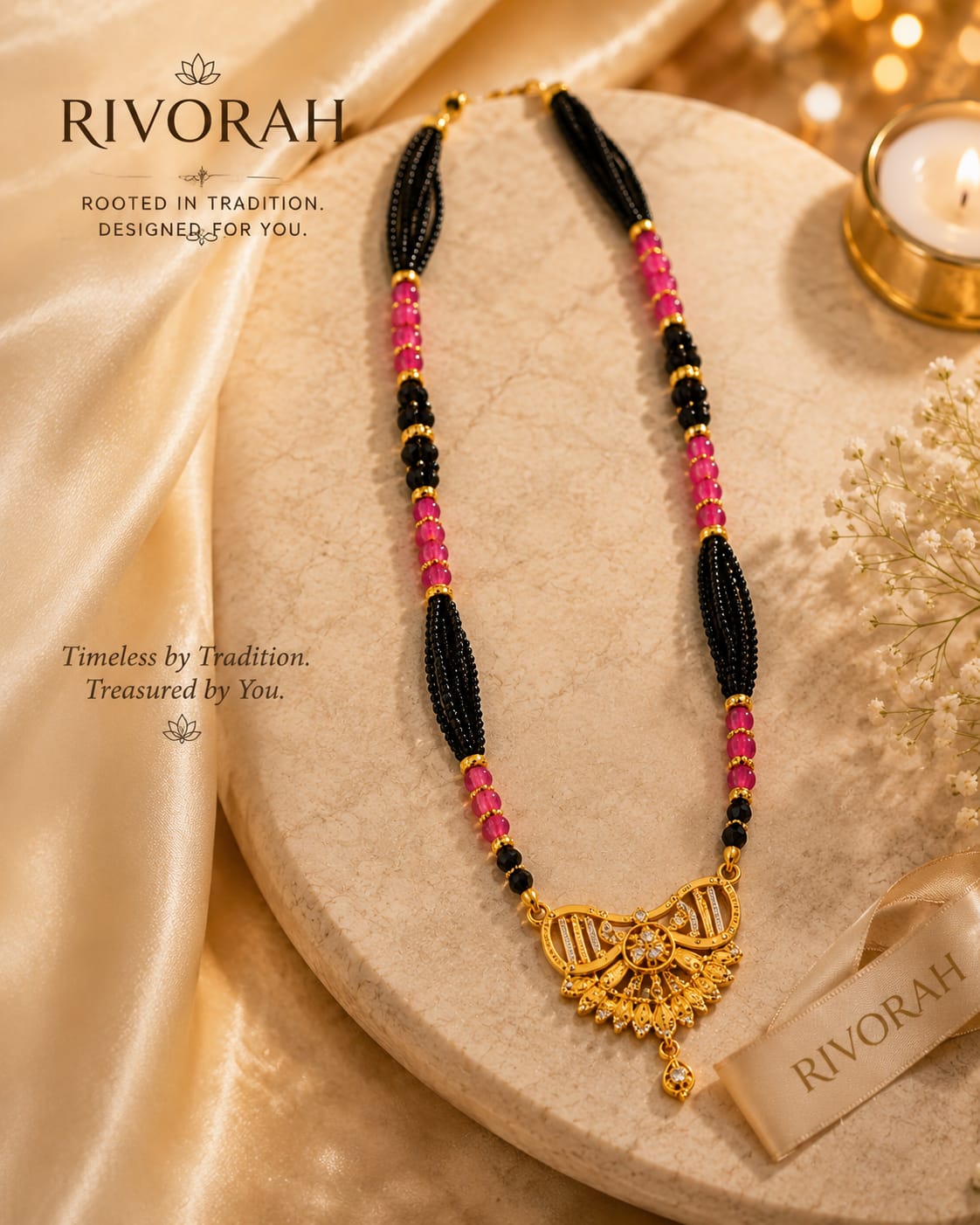 RIVORAH Noor Antique Mangalsutra